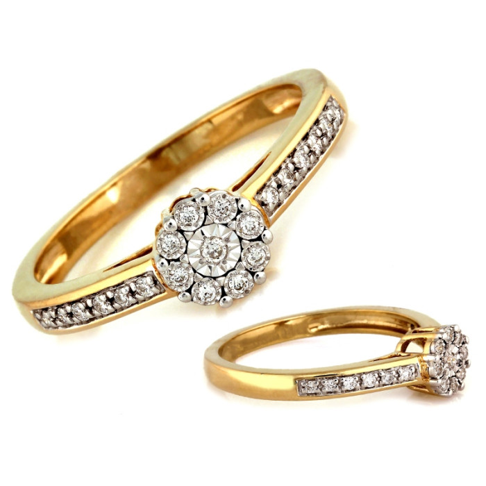 złoty pierścionek bez kamieni