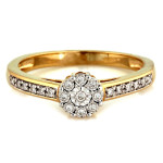 gładki złoty pierścionek