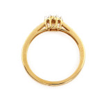 złoty pierścionek bez cyrkonii