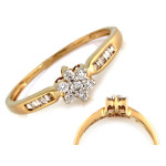 złoty pierścionek bez kamieni