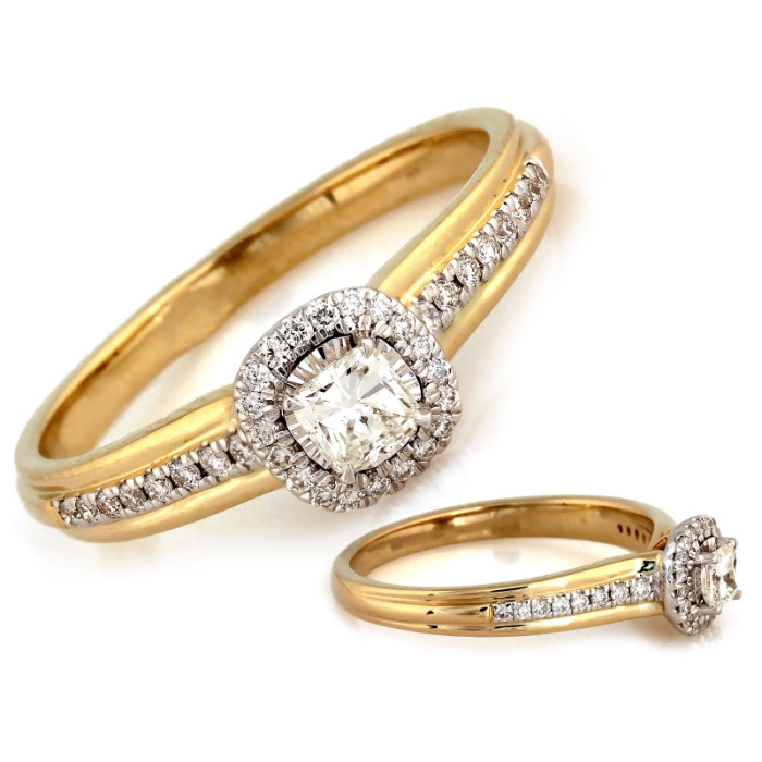 klasyczny złoty pierścionek