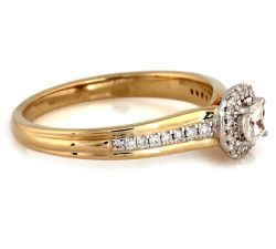 gładki złoty pierścionek