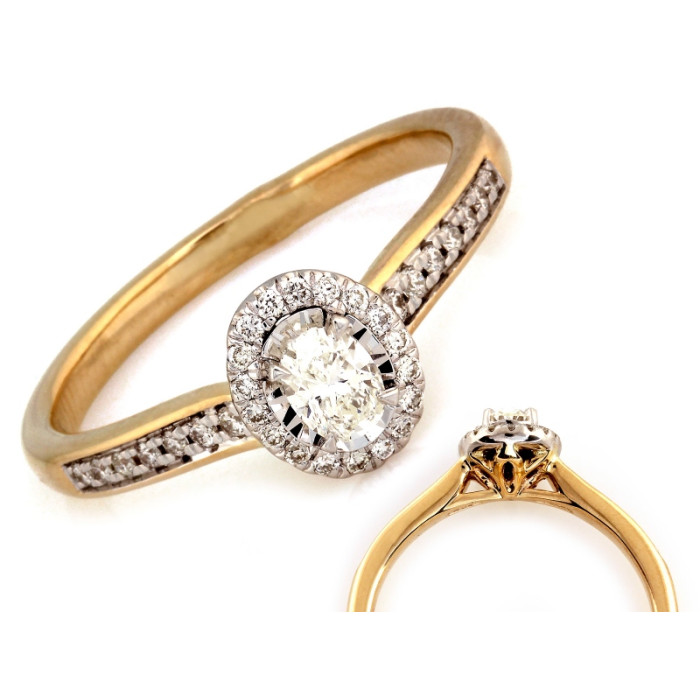 klasyczny złoty pierścionek