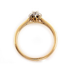 gładki złoty pierścionek