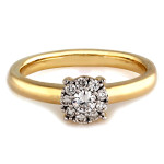 złoty pierścionek bez kamieni