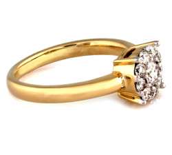 gładki złoty pierścionek