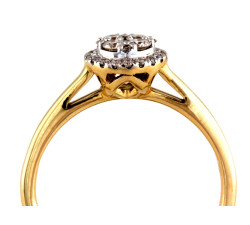 klasyczny złoty pierścionek