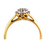 klasyczny złoty pierścionek