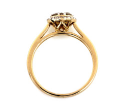 gładki złoty pierścionek