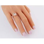 złoty pierścionek bez cyrkonii