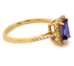 złoty pierścionek bez cyrkonii