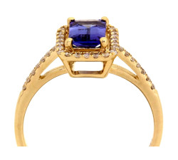 gładki złoty pierścionek