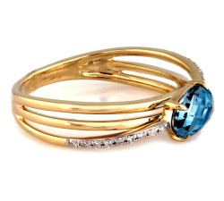 gładki złoty pierścionek