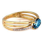 gładki złoty pierścionek