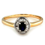 złoty pierścionek bez cyrkonii