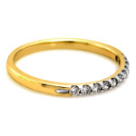 złoty pierścionek bez kamieni