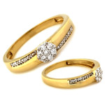 klasyczny złoty pierścionek