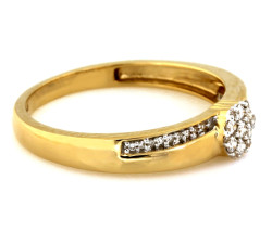 gładki złoty pierścionek