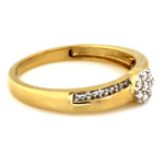 gładki złoty pierścionek