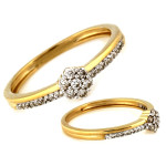 gładki złoty pierścionek