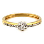 złoty pierścionek bez kamieni