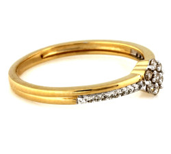 złoty pierścionek bez cyrkonii