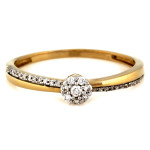 złoty pierścionek bez kamieni