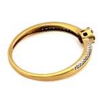 złoty pierścionek bez cyrkonii