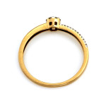 gładki złoty pierścionek