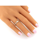 złoty pierścionek bez cyrkonii