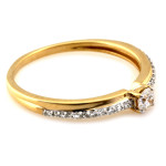 złoty pierścionek bez kamieni