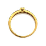 gładki złoty pierścionek