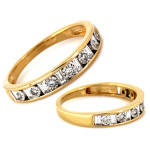 gładki złoty pierścionek