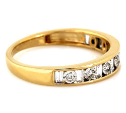 złoty pierścionek bez cyrkonii