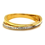 gładki złoty pierścionek