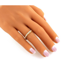 klasyczny złoty pierścionek