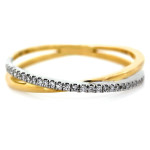 złoty pierścionek bez cyrkonii