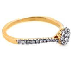 złoty pierścionek bez kamieni