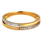 gładki złoty pierścionek