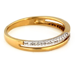 złoty pierścionek bez kamieni