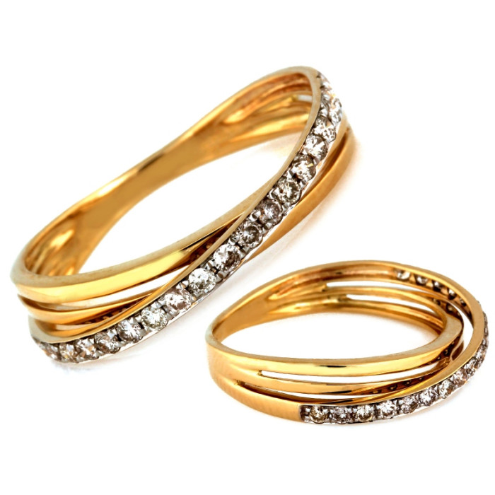 gładki złoty pierścionek