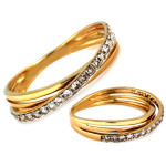 gładki złoty pierścionek