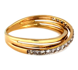 klasyczny złoty pierścionek