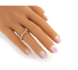 złoty pierścionek bez kamieni