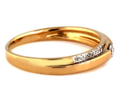 klasyczny złoty pierścionek