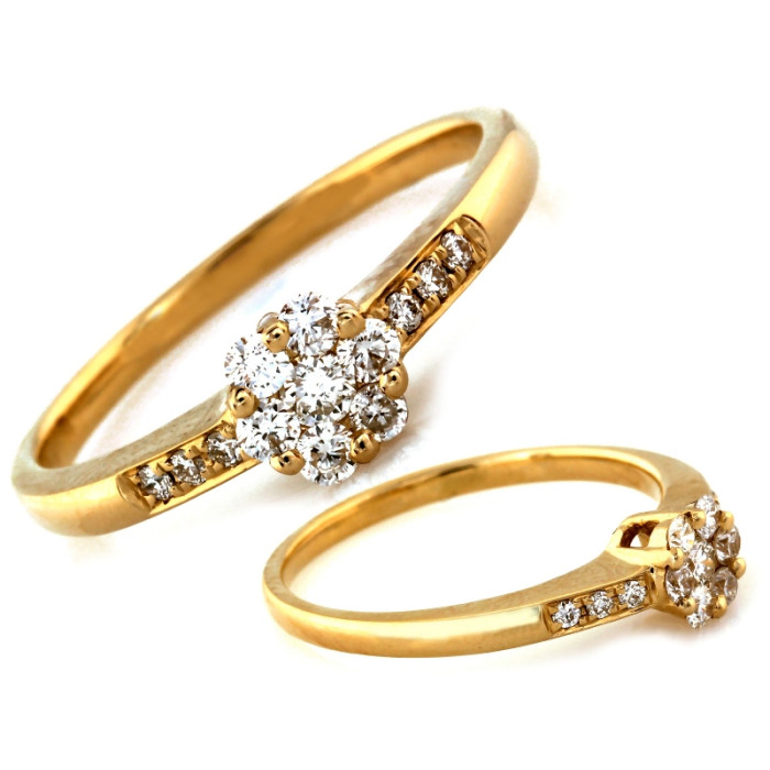 złoty pierścionek bez kamieni