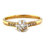 klasyczny złoty pierścionek