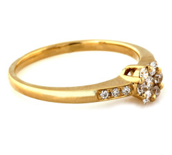 gładki złoty pierścionek