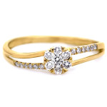 gładki złoty pierścionek