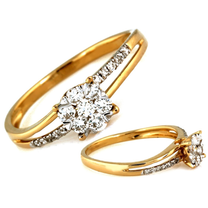 gładki złoty pierścionek